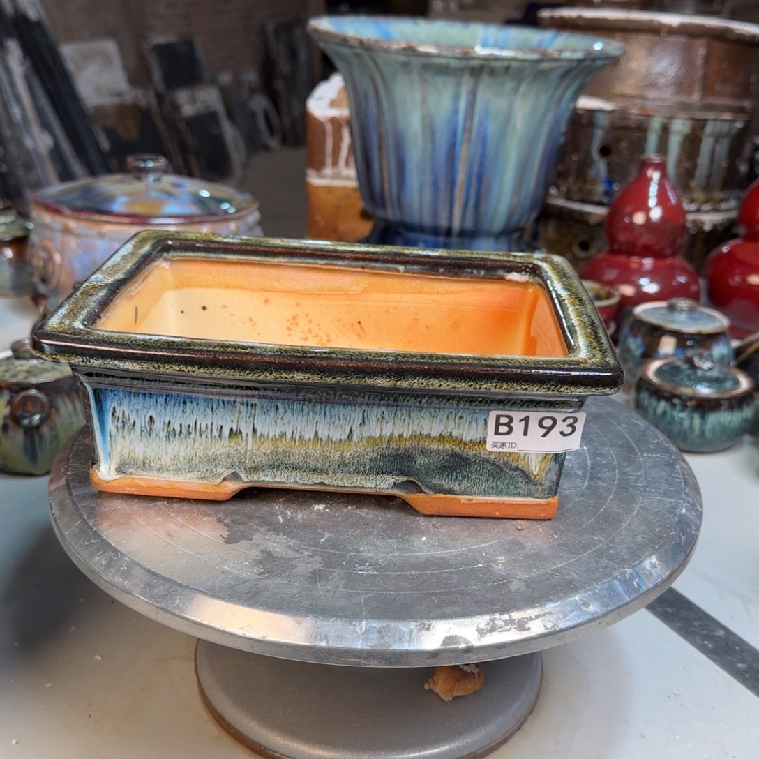 红泥花盆篮**学193             