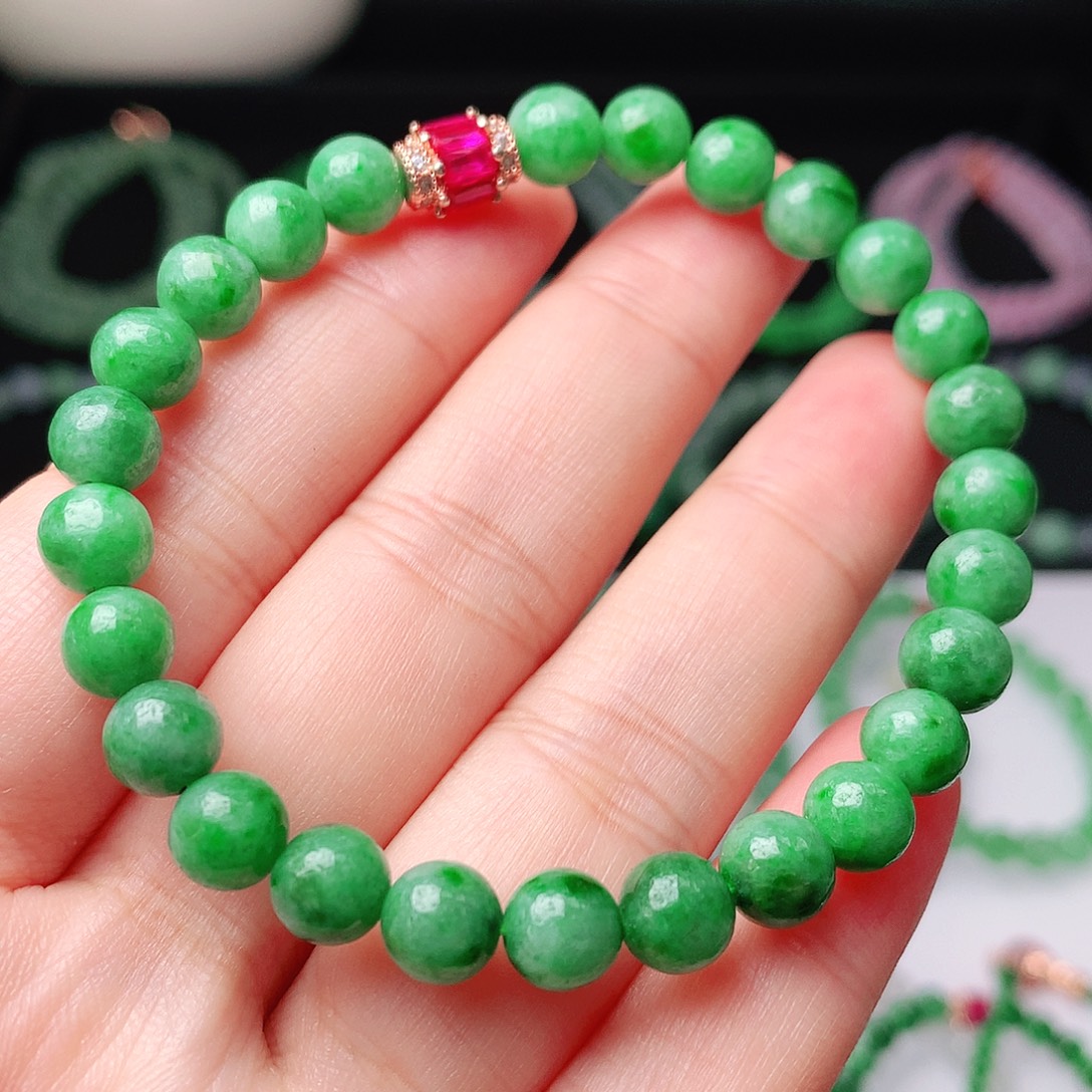 未镶嵌手链翡翠翡翠