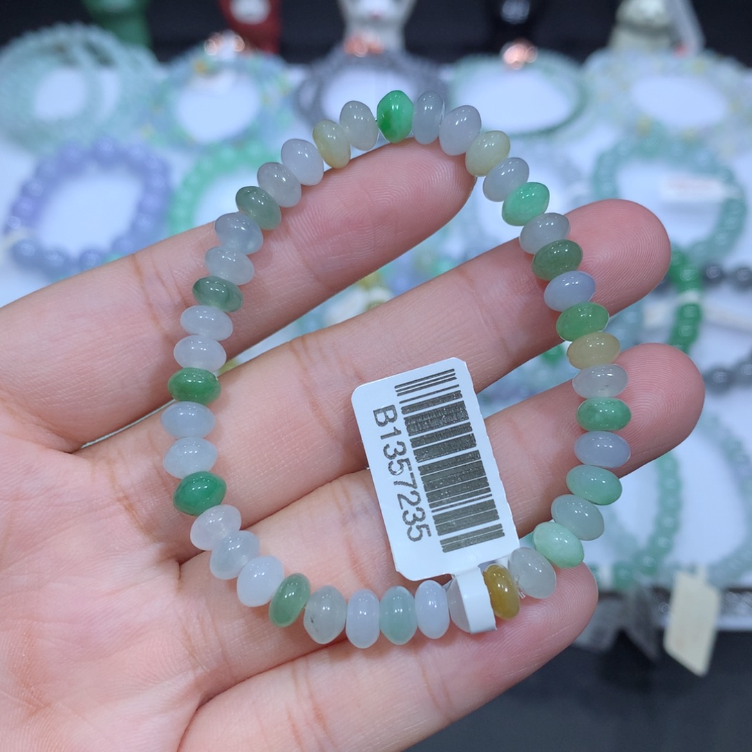 翡翠未镶嵌手串天然