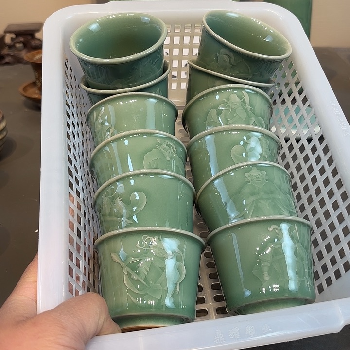 瓷片木*加龙泉青瓷福利青瓷