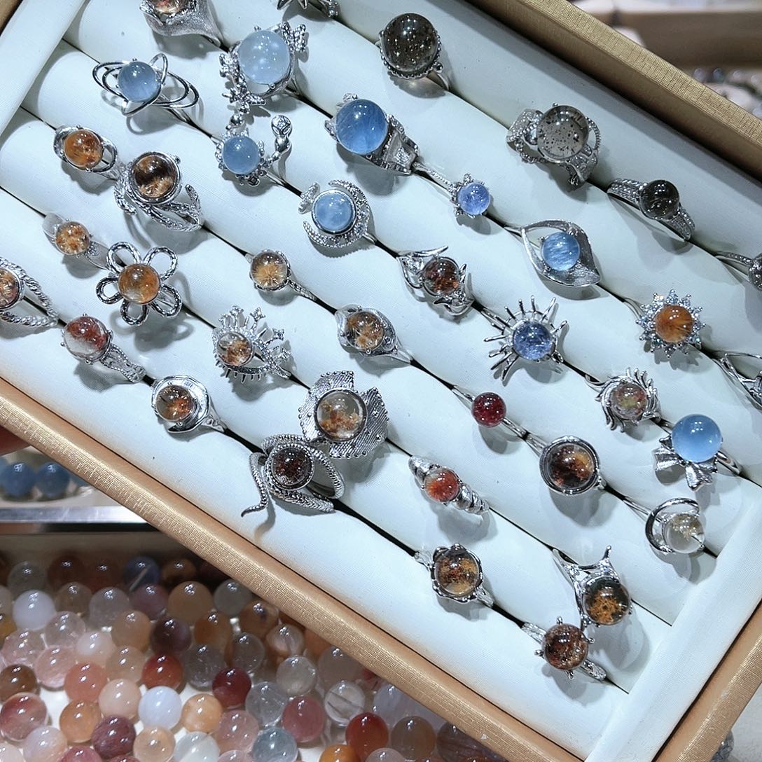 珠宝半成品水晶银S925镶嵌