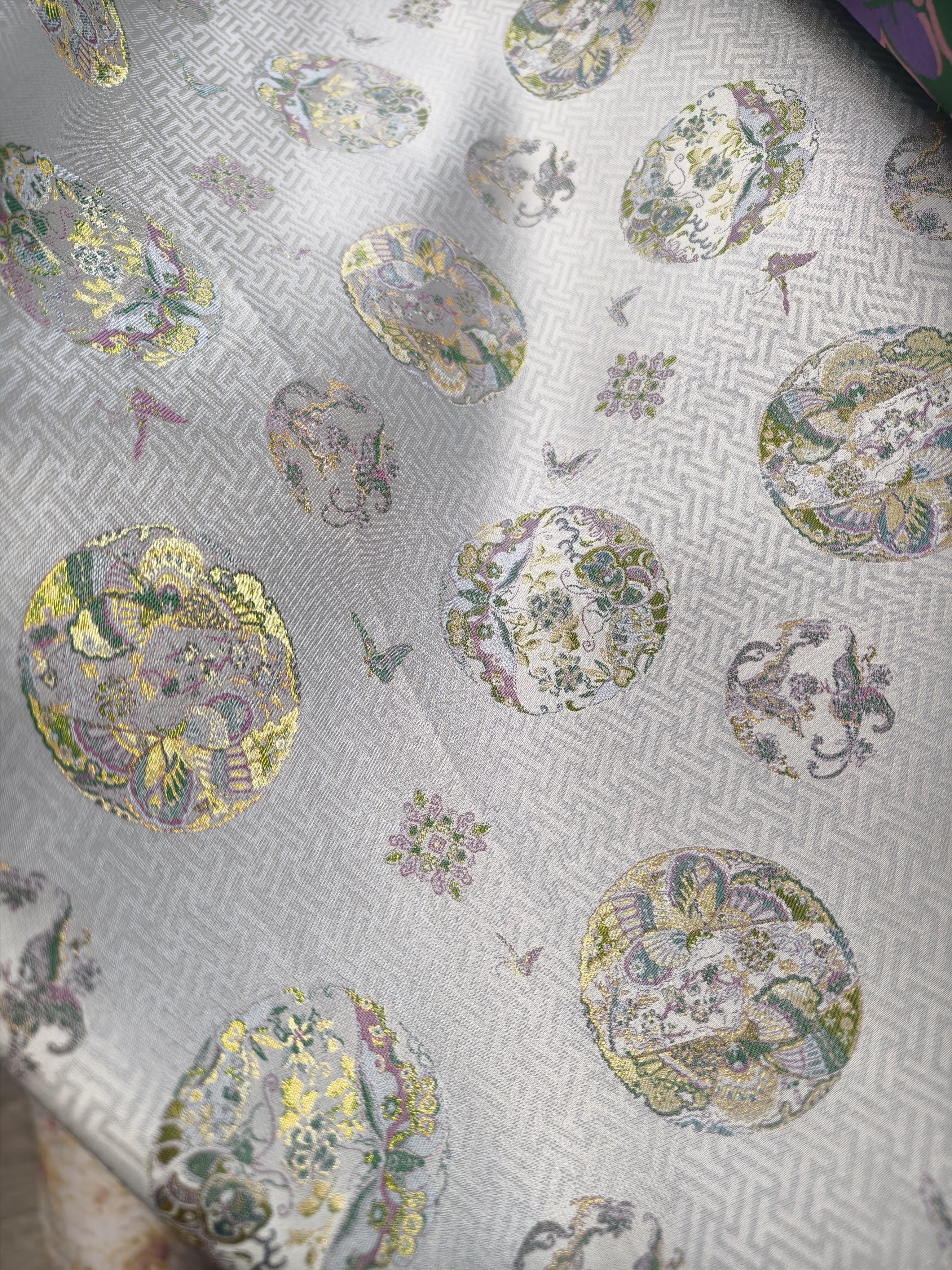 1.4门幅 百分百桑蚕丝宋锦（仅供花型参考）3