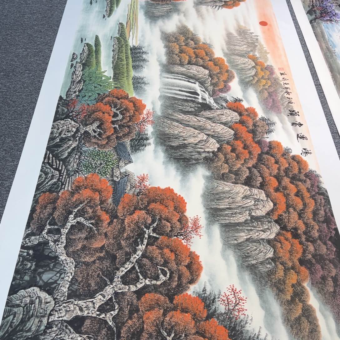 手绘作品全场放了