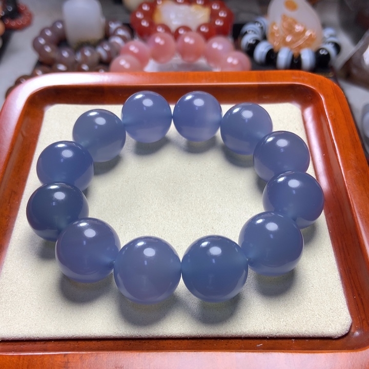 玛瑙/玉髓手串未镶嵌帝王紫