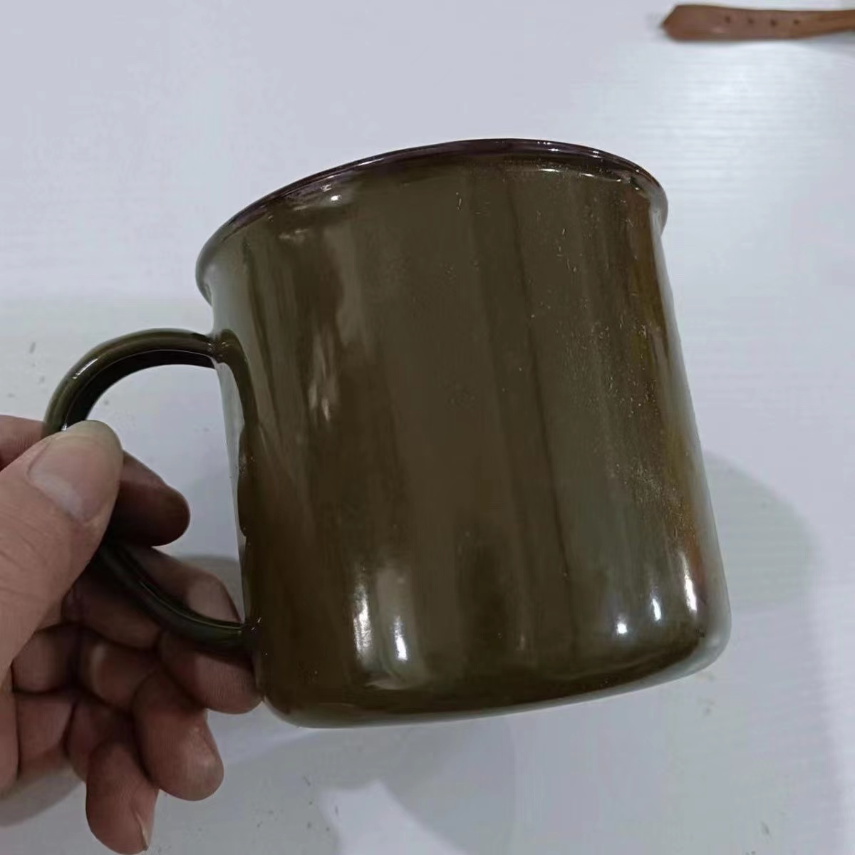 老式搪瓷口杯水杯