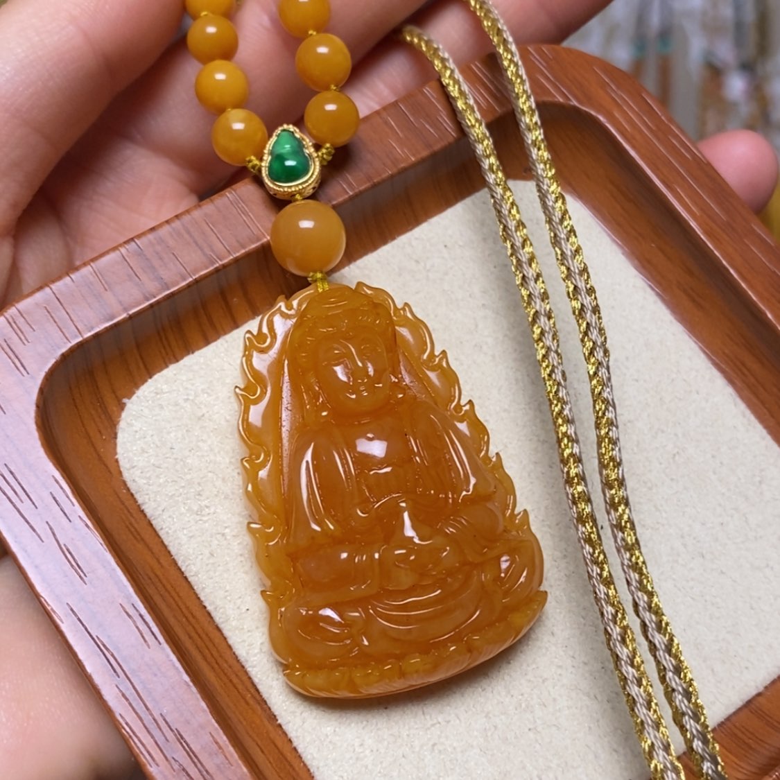 【闪购商品】蜜蜡颈饰未镶嵌项链