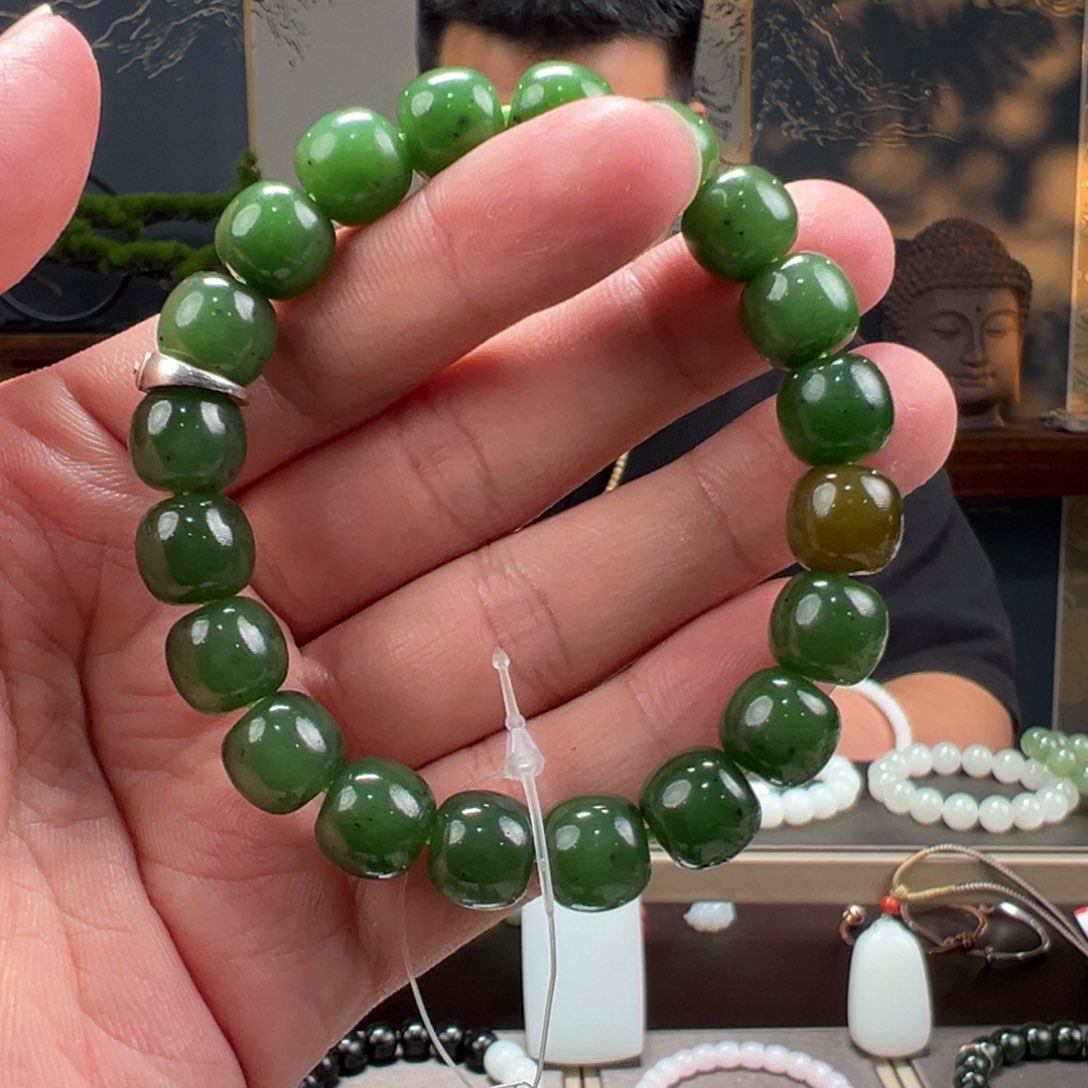 手串未镶嵌和田玉卡11mm