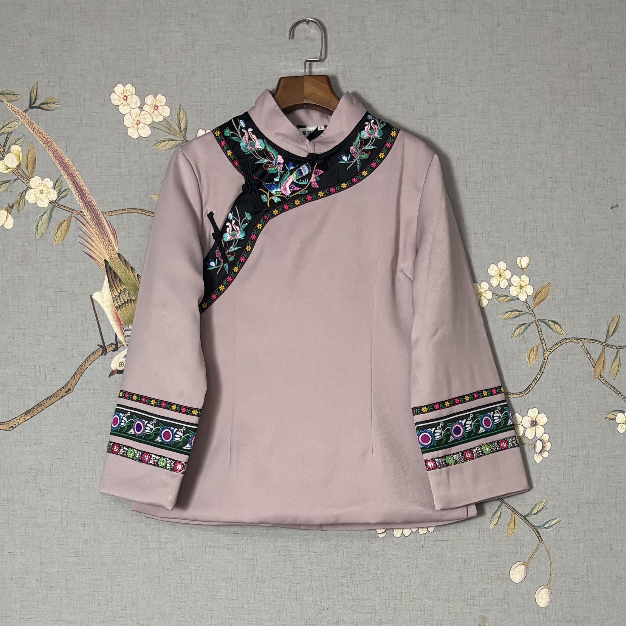 秋冬加绒款【工厂特惠】民族服装土家族苗族刺绣女款上衣125603