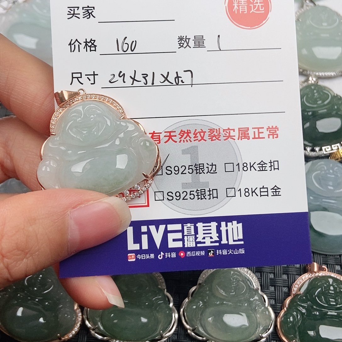 翡翠银S925镶嵌颈饰