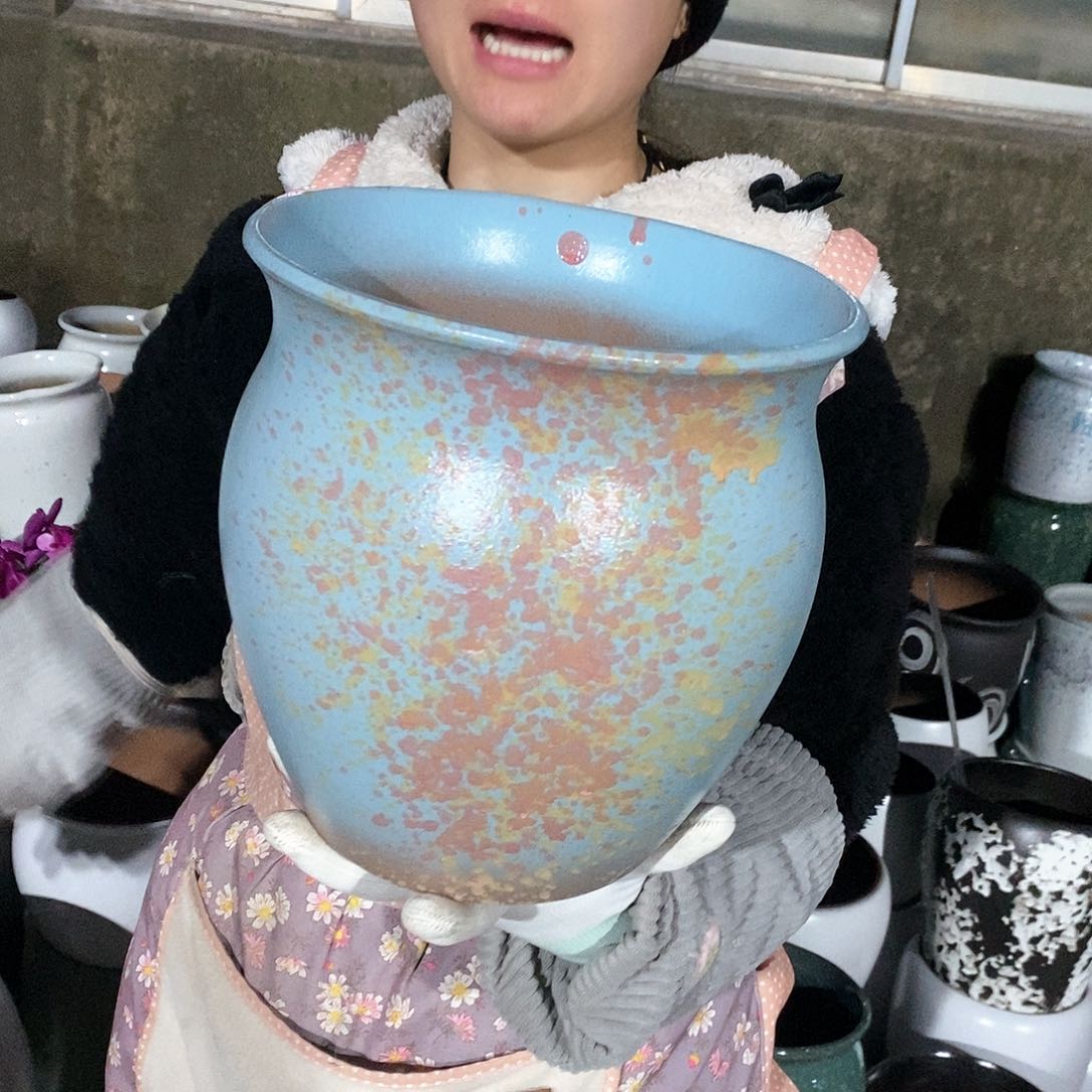 紫砂花盆正品口21高23