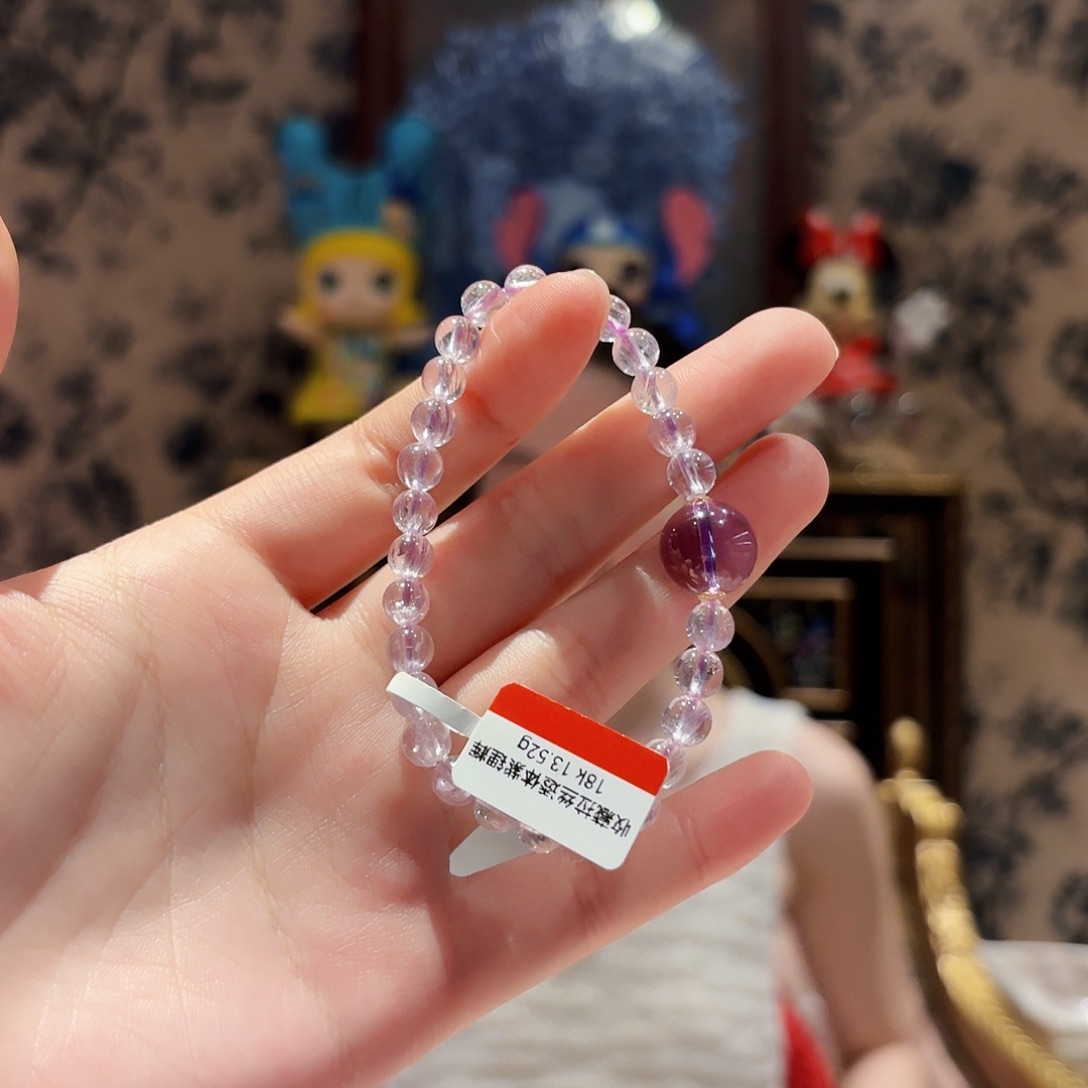 锂辉石手串未镶嵌手串