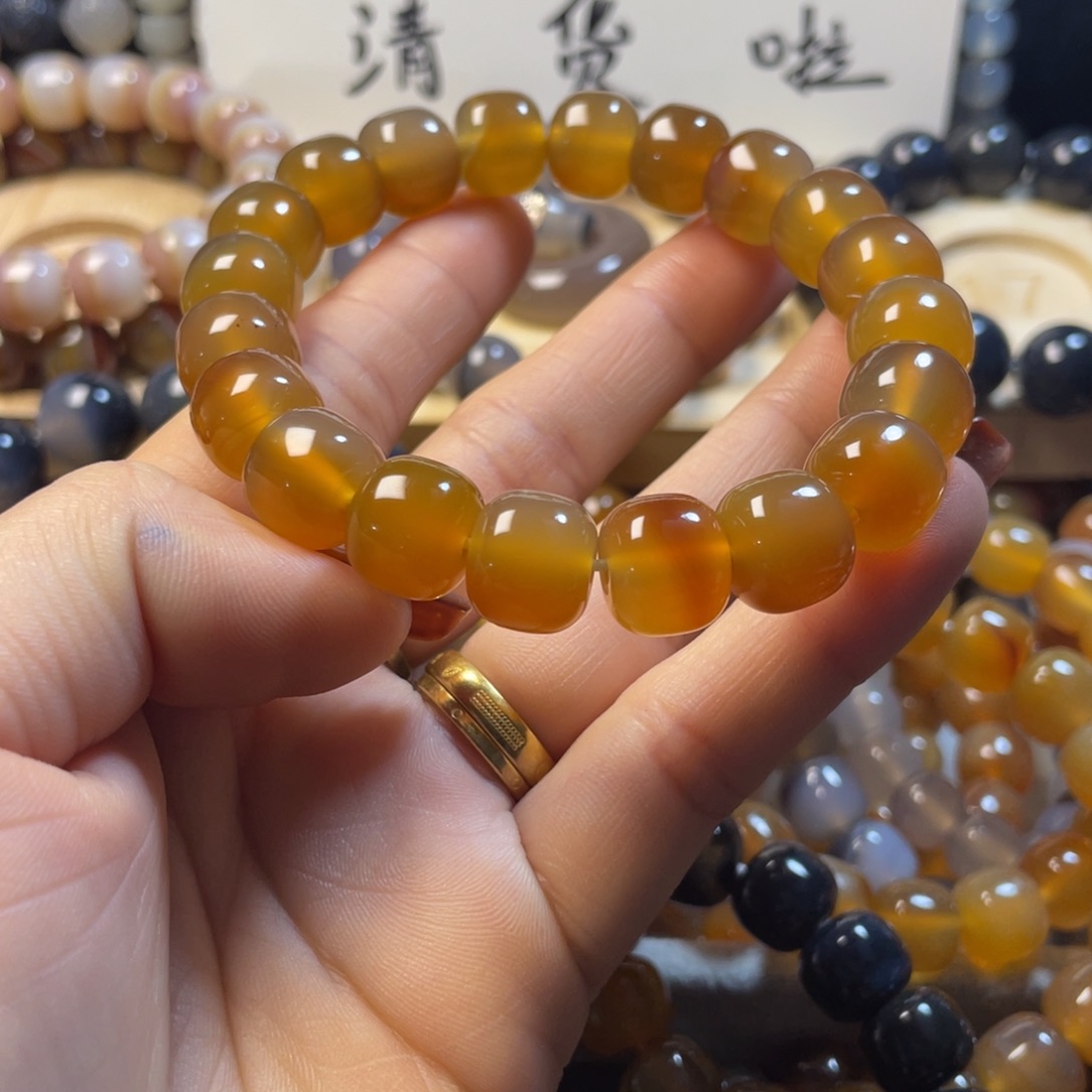 玛瑙/玉髓未镶嵌手链