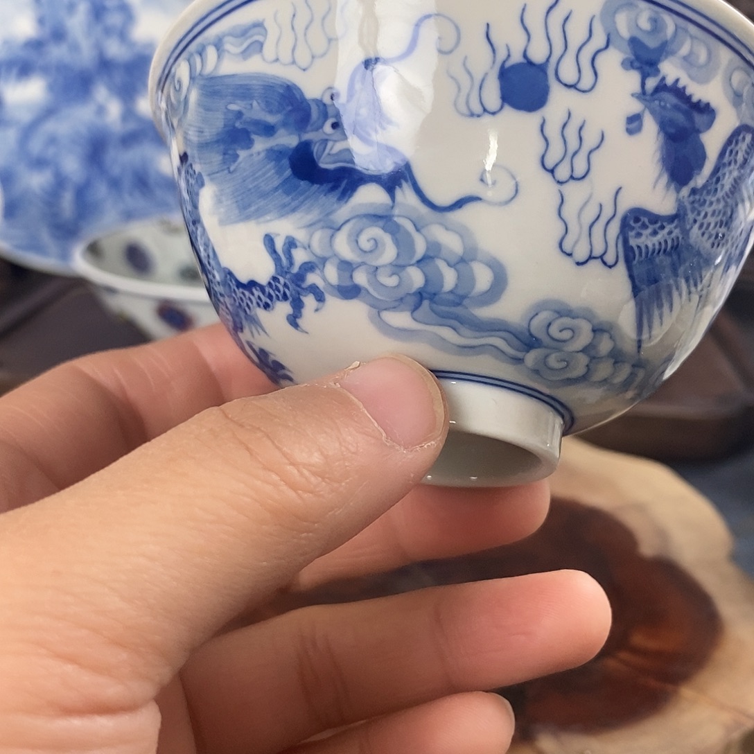 瓷片景德镇手绘青花茶器06