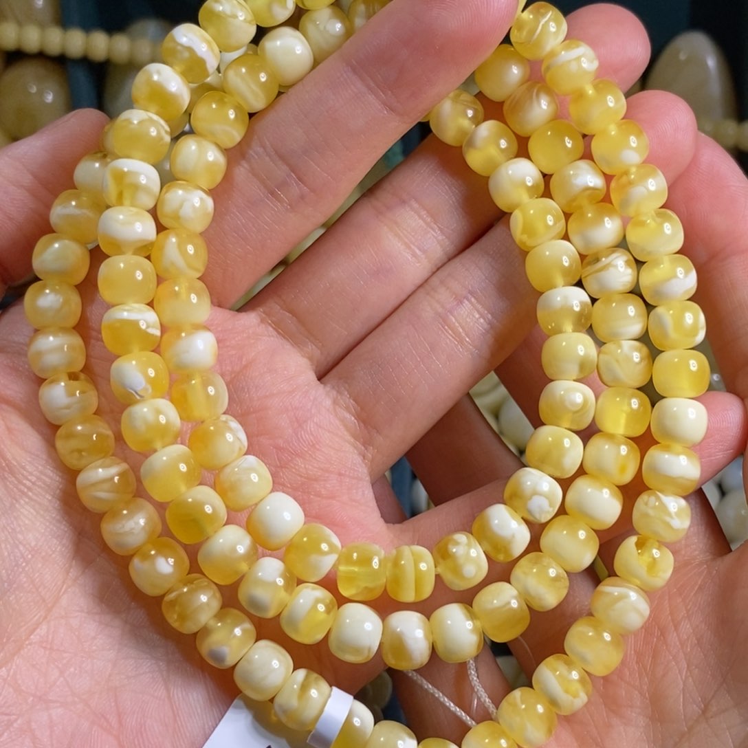 蜜蜡裸石未镶嵌7.7链子