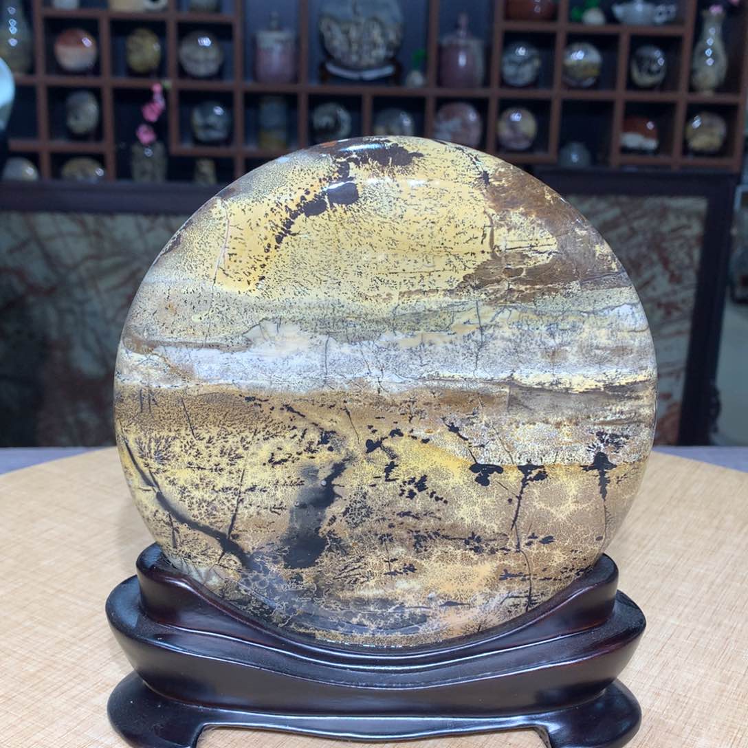 紫砂广西国画石，观赏收藏