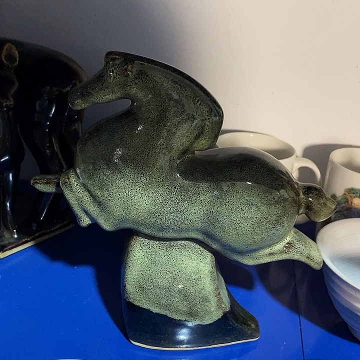 瓷片七厂窑变飞马高度22厘米