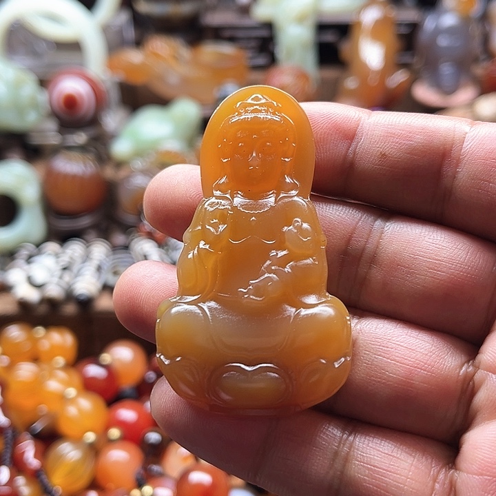 玛瑙/玉髓车挂未镶嵌