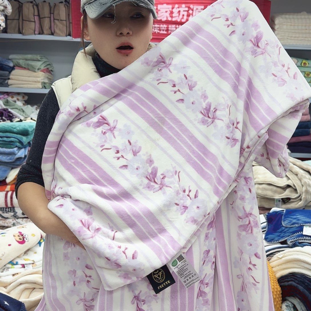 羊驼毛150.200云貂绒被套