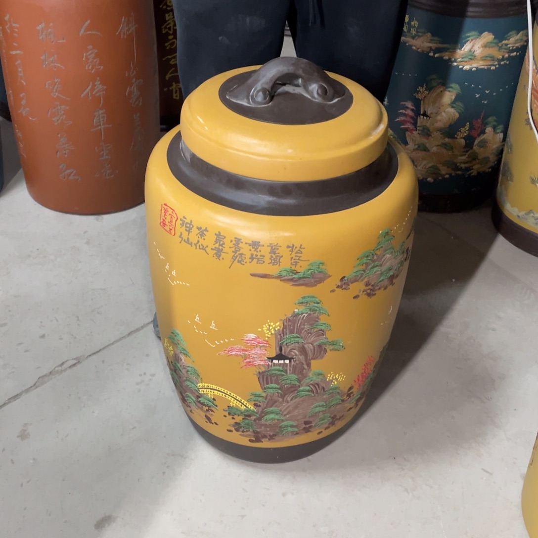 宜兴原矿紫砂茶叶罐