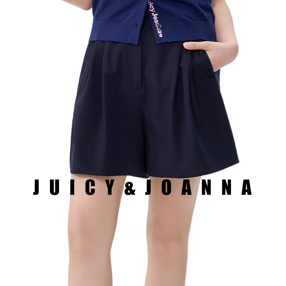 JUICY&JOANNA/橘子樱桃抽褶橡筋A字花苞短裤