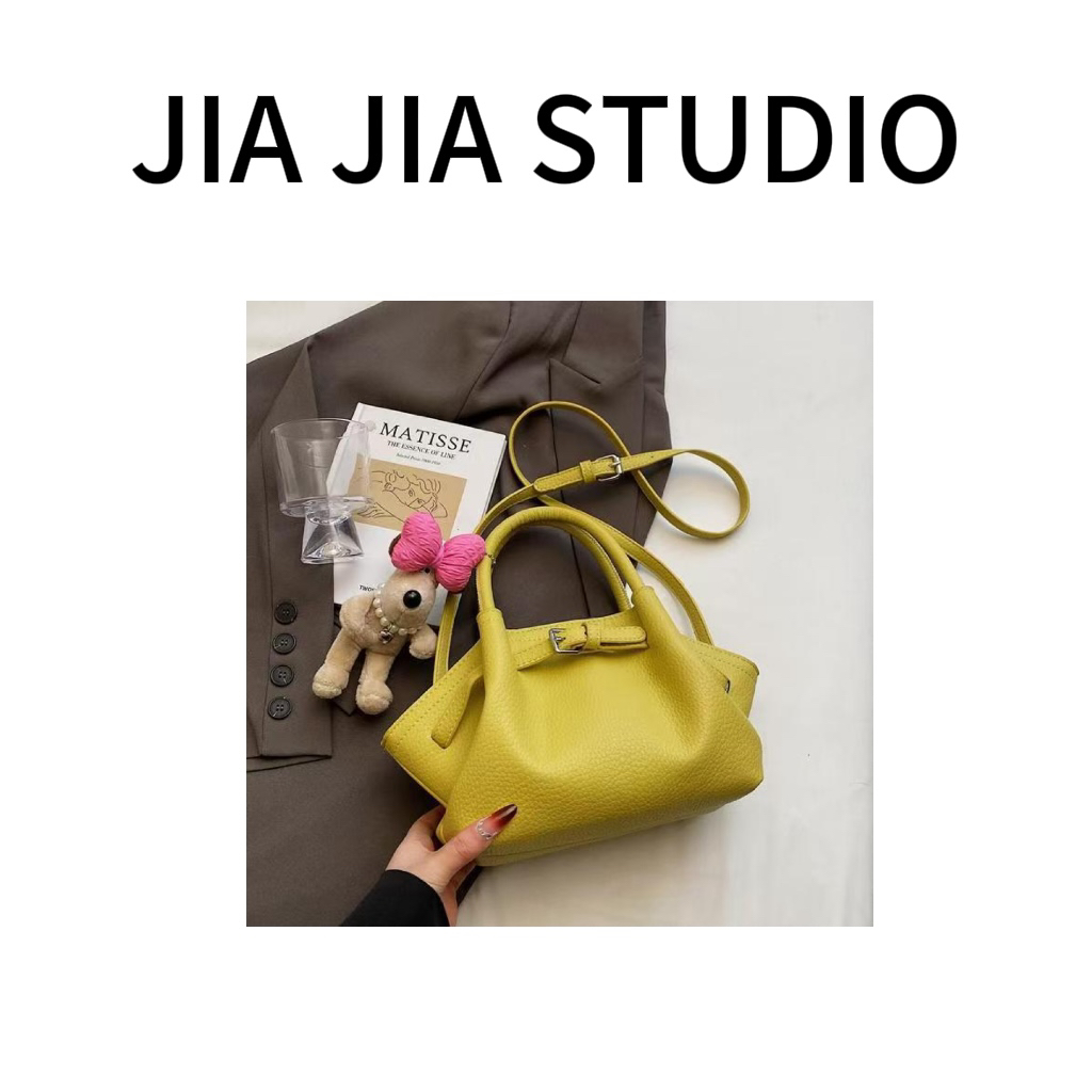 嘉嘉推荐#222 高级感时尚百搭单肩手拎水桶包