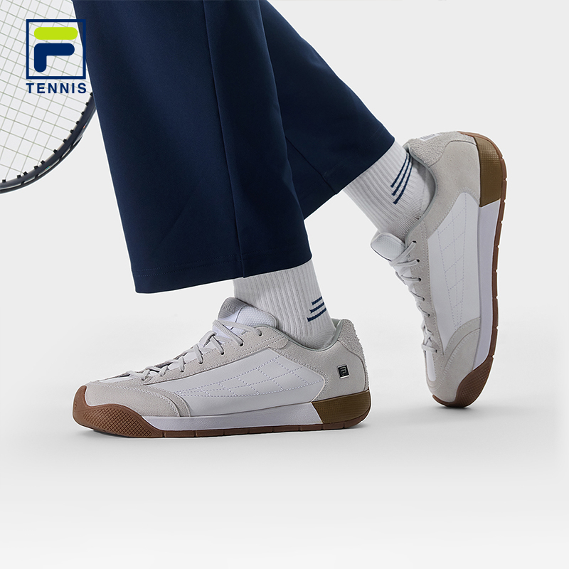 FILA斐乐新款男【云游TROFEO】网球生活鞋运动休闲板鞋A12M611009F