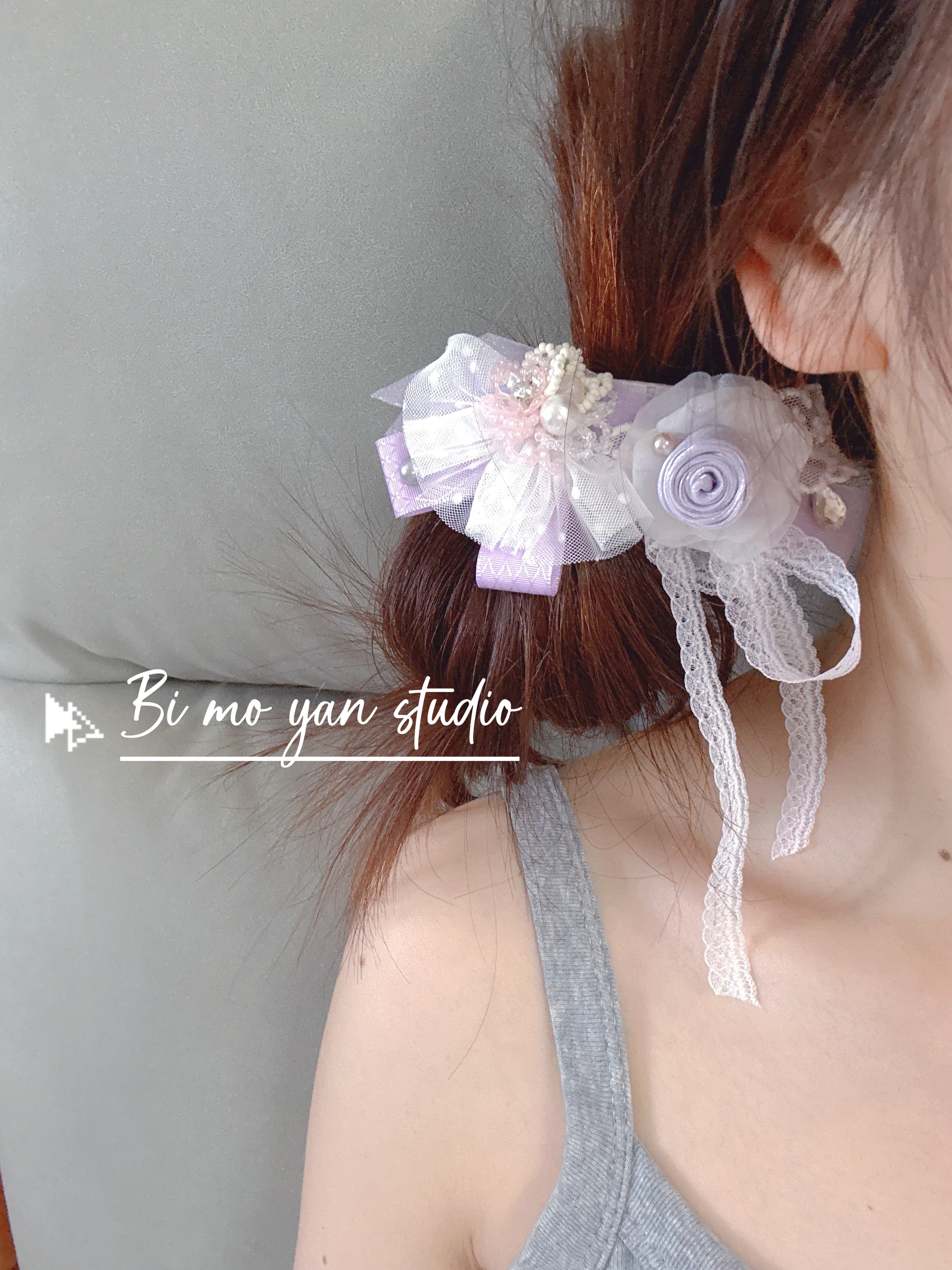 直播间选款补cha价链接手作发圈大肠圈头饰发夹气质大肠圈头绳