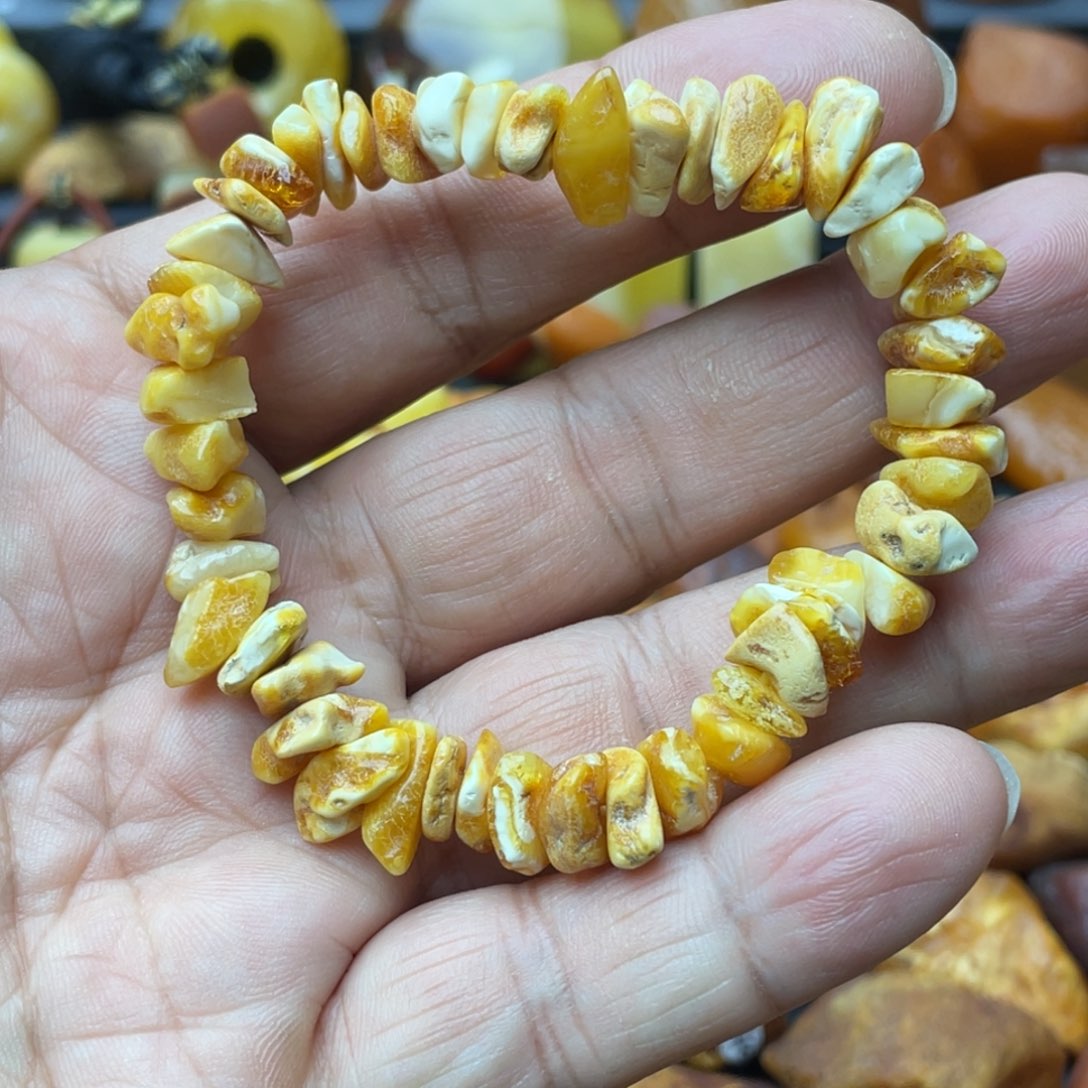 蜜蜡颈饰未镶嵌蜜蜡手链