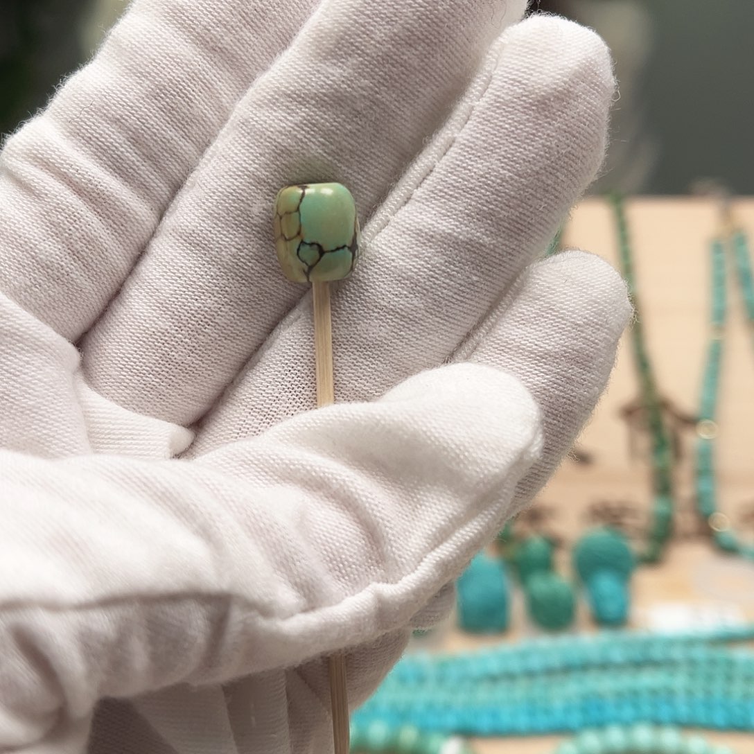 绿松石桶珠未镶嵌