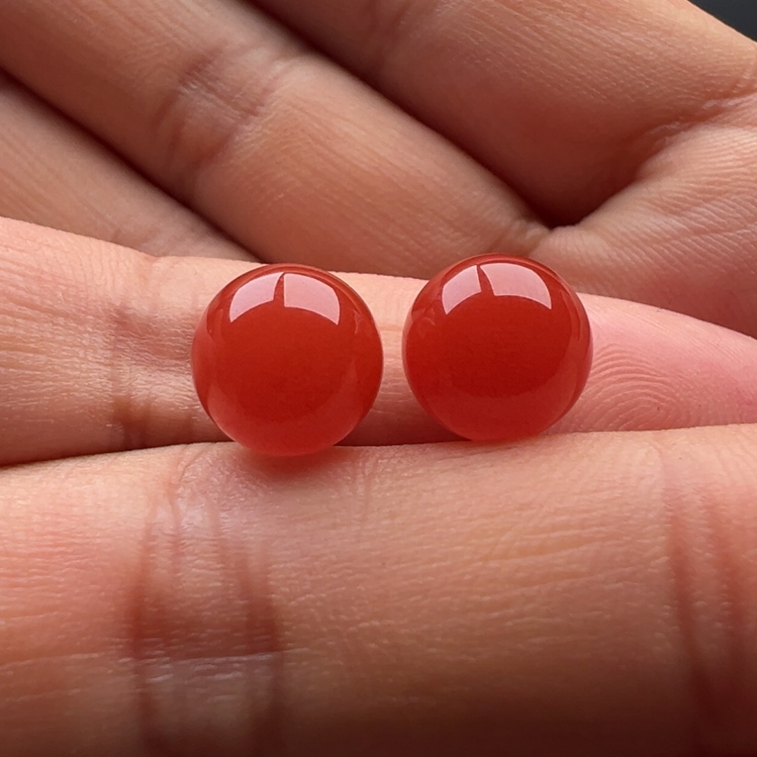 南红玛瑙未镶嵌圆珠9.7