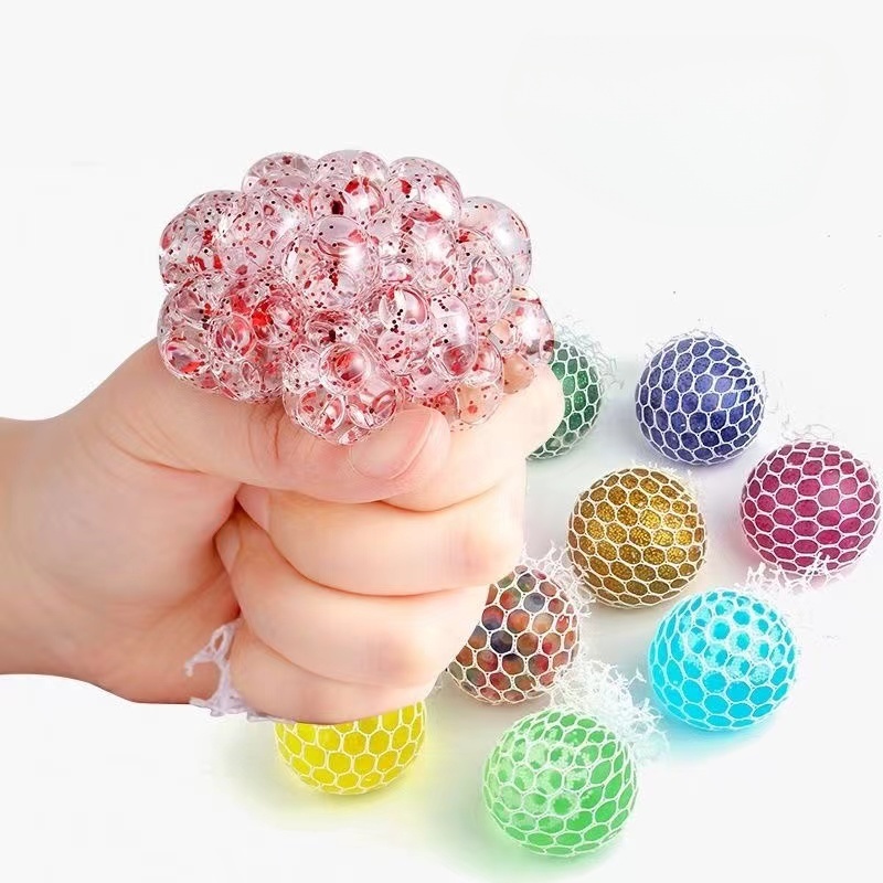 新款解压爆珠捏捏乐玩具(一组8个颜色不挑)Z1219