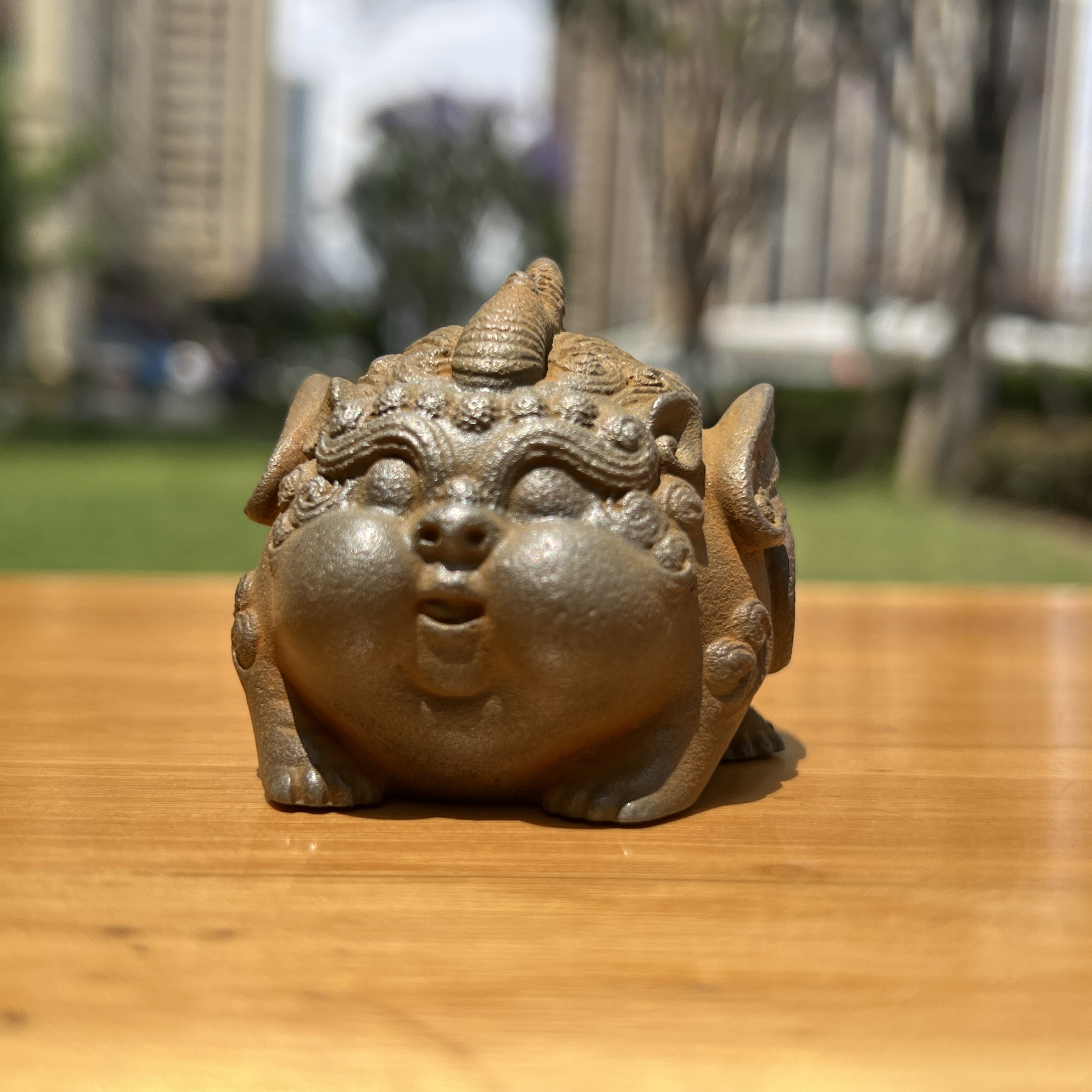 铸铁创意小貔貅动物潮玩摆件小众茶宠自然成色家居装饰工艺品