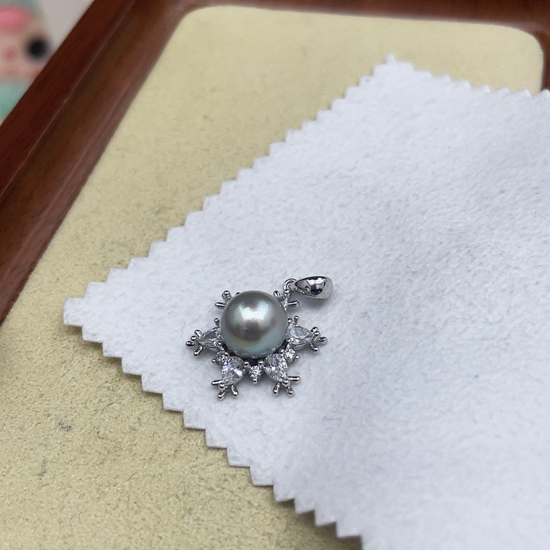 银S925镶嵌颈饰海水珍珠