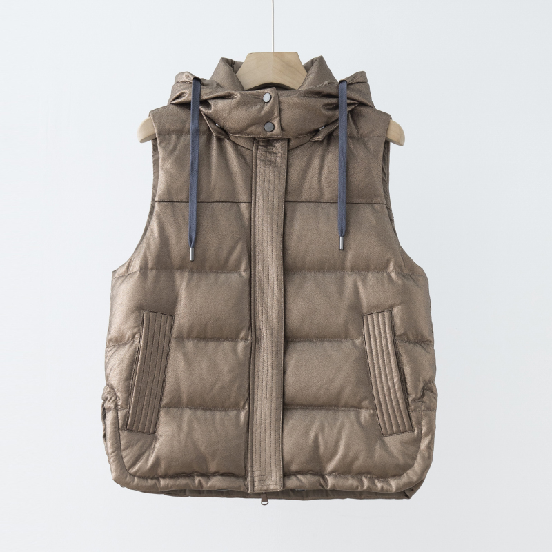 连帽羽绒马甲MJ2H3128