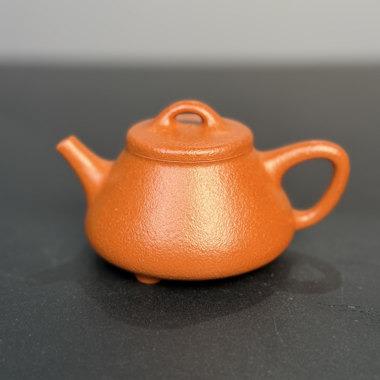 宜兴黄龙山原矿手工功夫茶实用茶器侯静纯红降坡(士恒石瓢)140cc