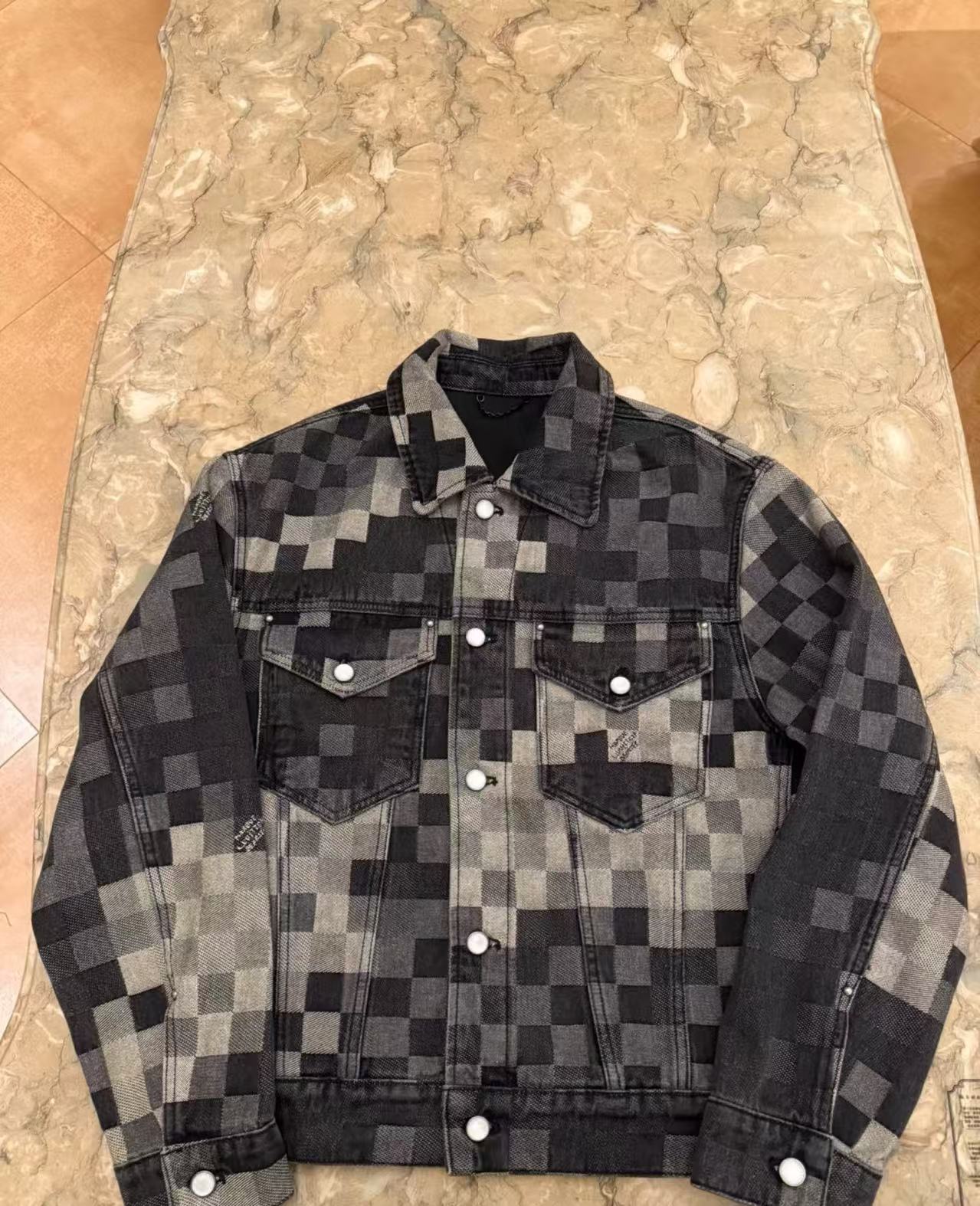 牛仔衣短款351~400时尚百搭重工翻领水洗潮流宽松韩版拼接