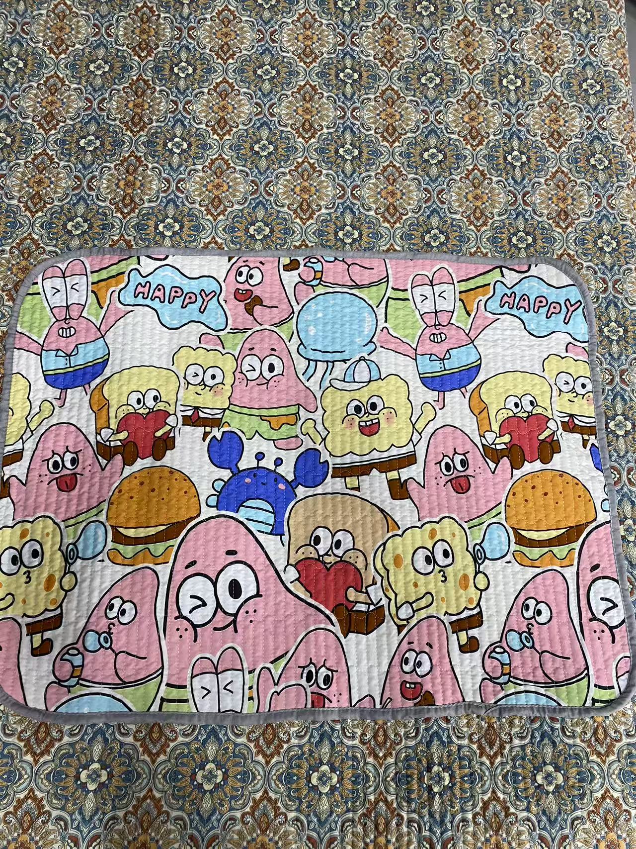 海绵宝宝 四季棉透气床垫生理垫70*90