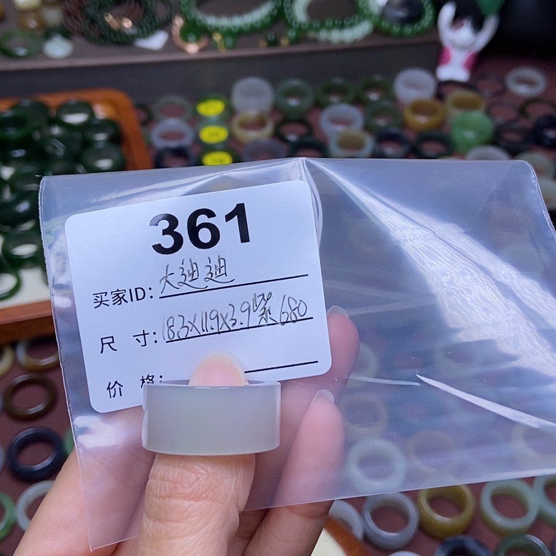 和田玉戒指未镶嵌大**?