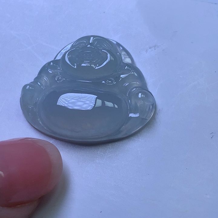 翡翠颈饰未镶嵌天然翡翠佛公