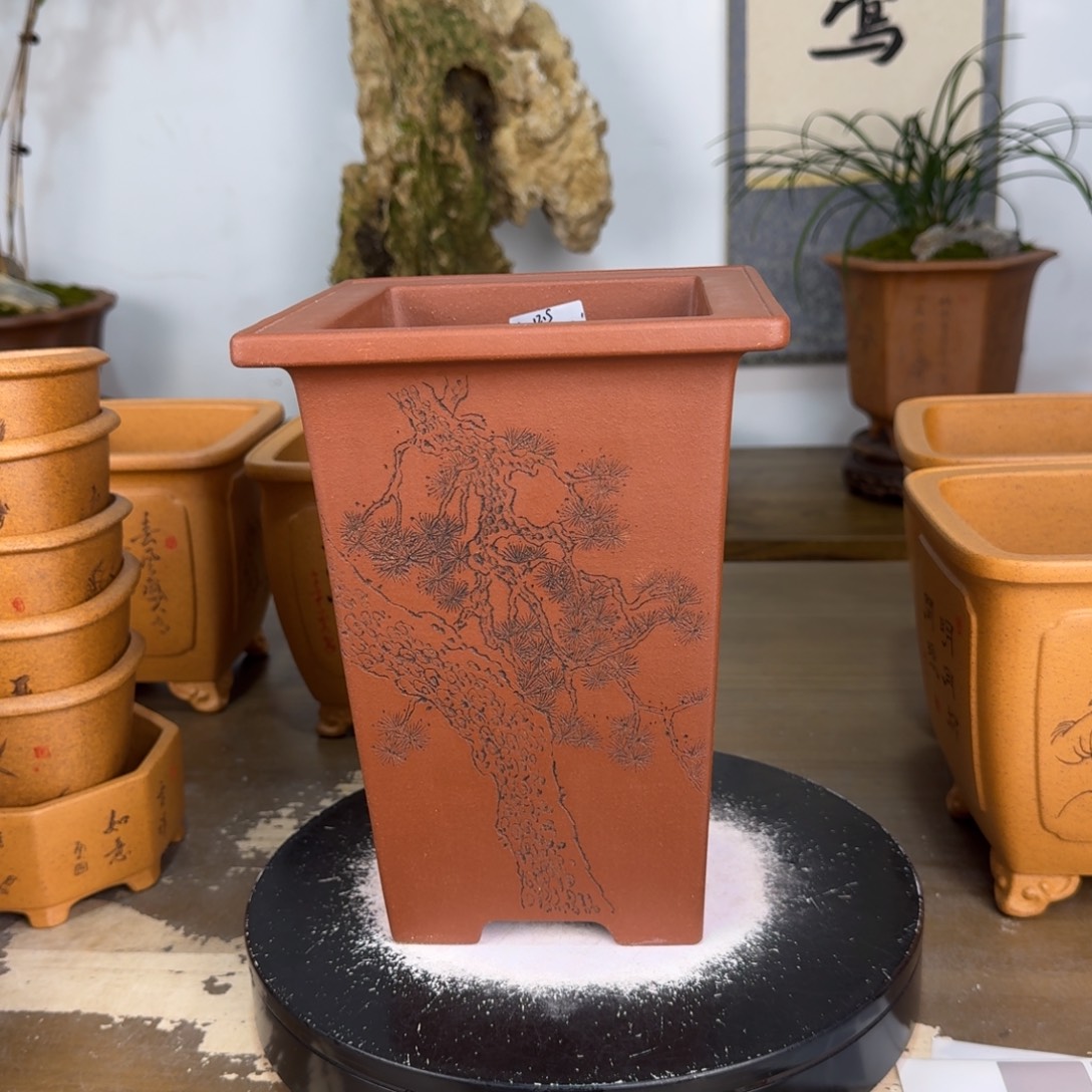 即***虞紫砂花盆紫砂花盆