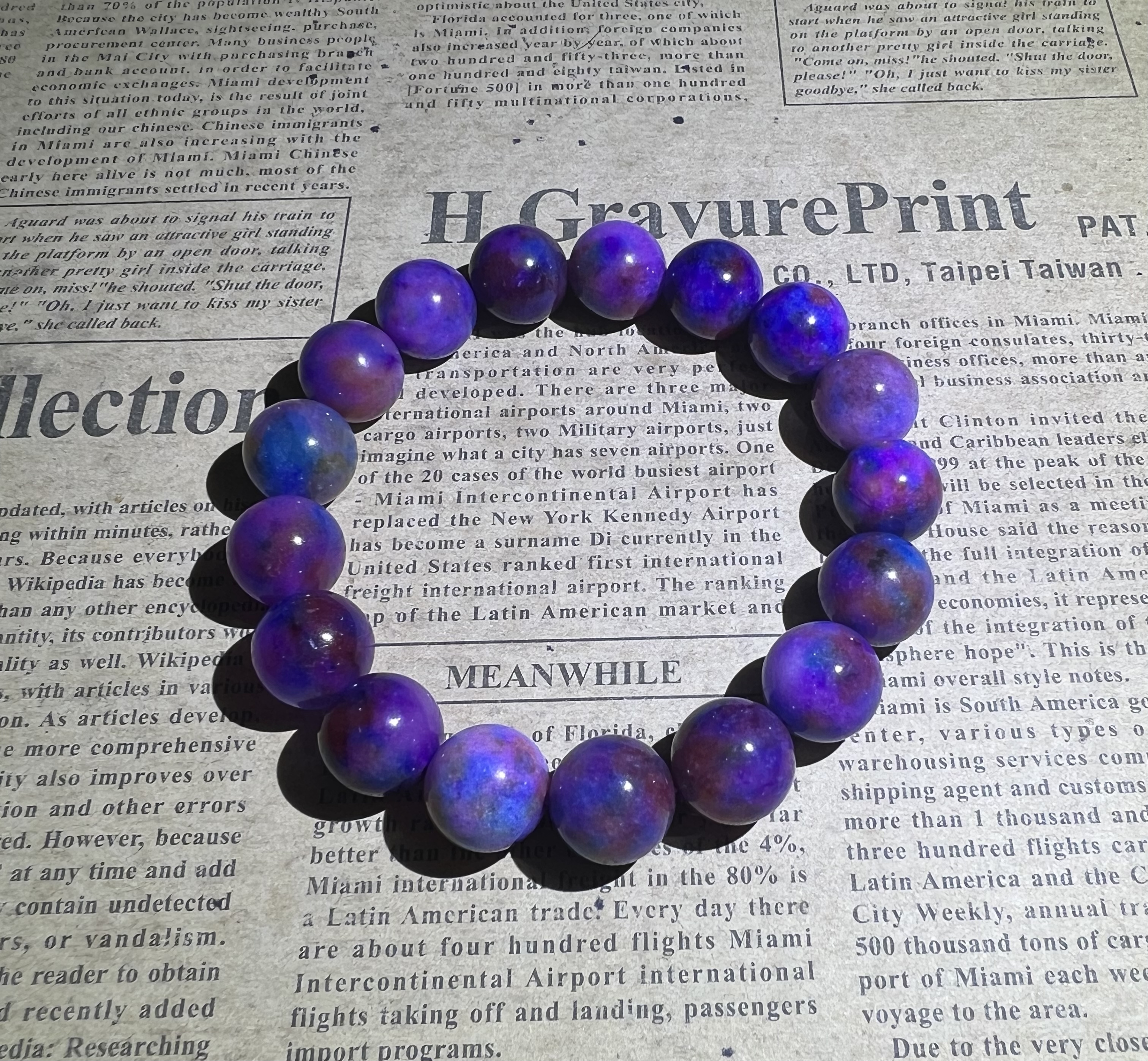 【龙华洛高中缅贸易 】龙哥精选海外工艺品紫串串LQ10Z139