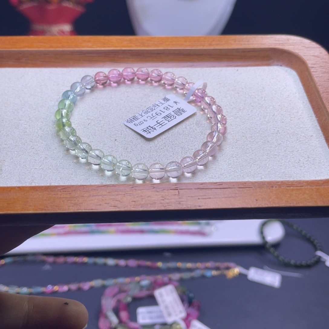 手串未镶嵌碧玺A10碧玺手链