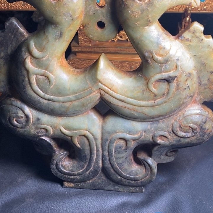 静***辉和田玉未镶嵌摆件