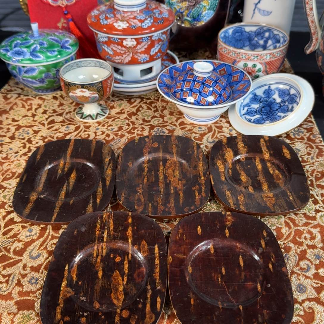 瓷片恭喜发财 万事如意