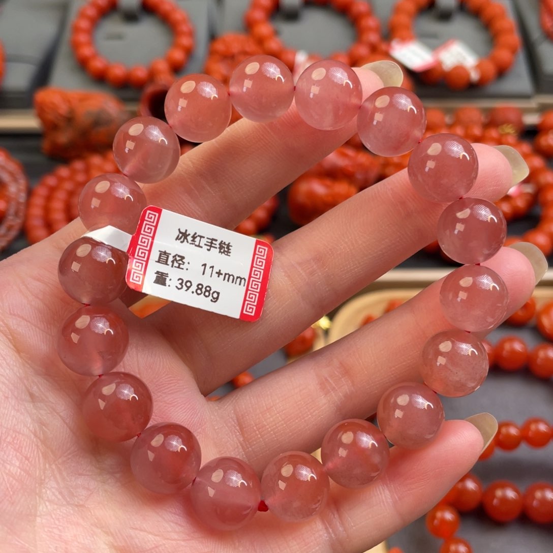 南红玛瑙11+mm单圈未镶嵌