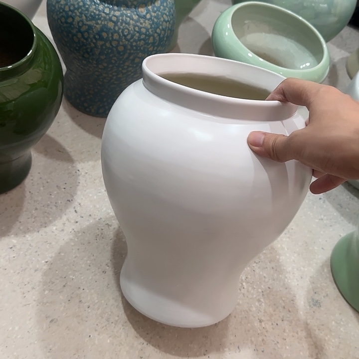 白泥花盆正品有孔