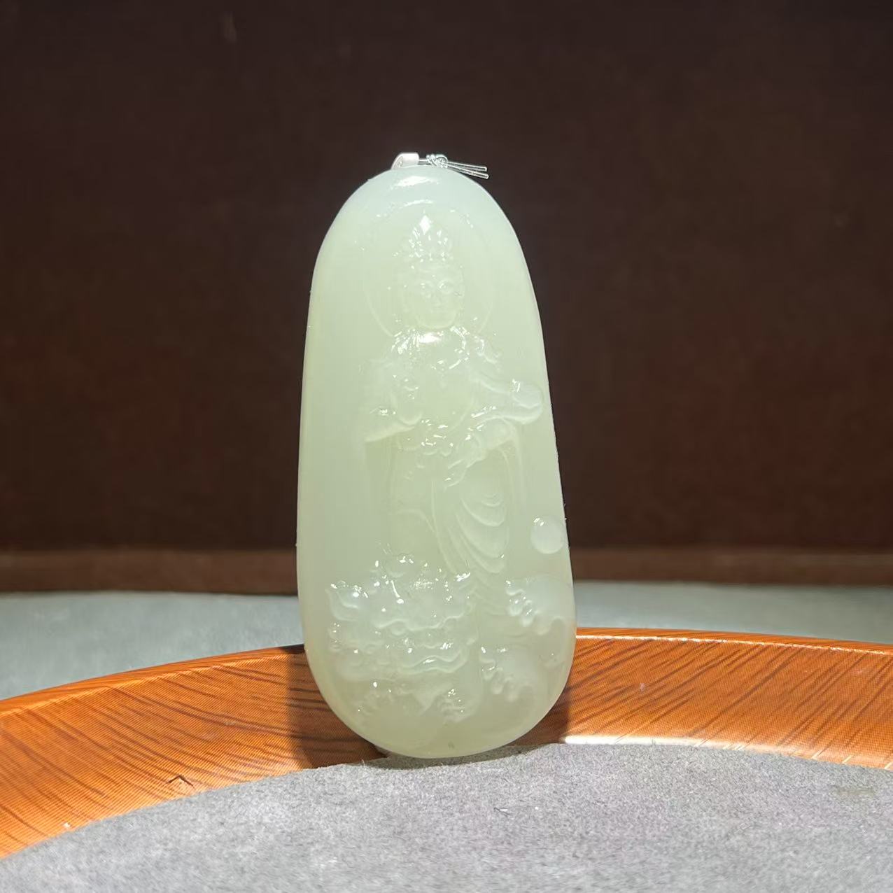 【张老斯珠宝】天然和田玉吊坠lx24576（拍一发一）