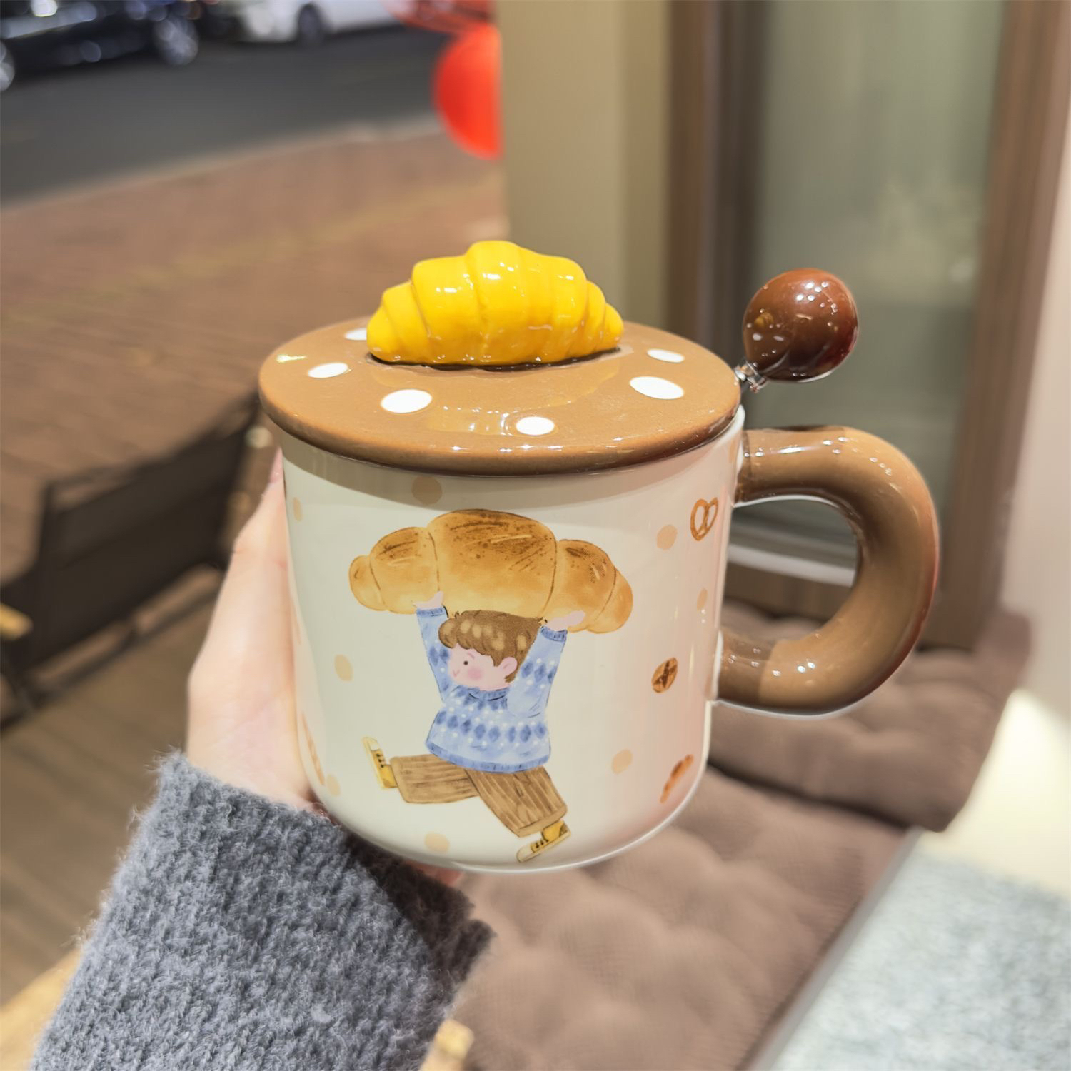 甜品杯家用生日礼物闺蜜高颜值小众可爱创意陶瓷杯子有意义伴手礼
