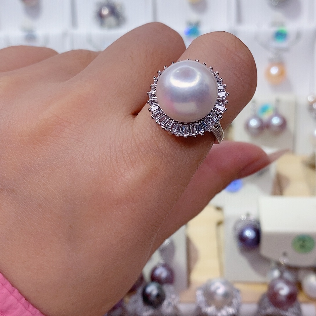 淡水珍珠戒指未镶嵌12➕