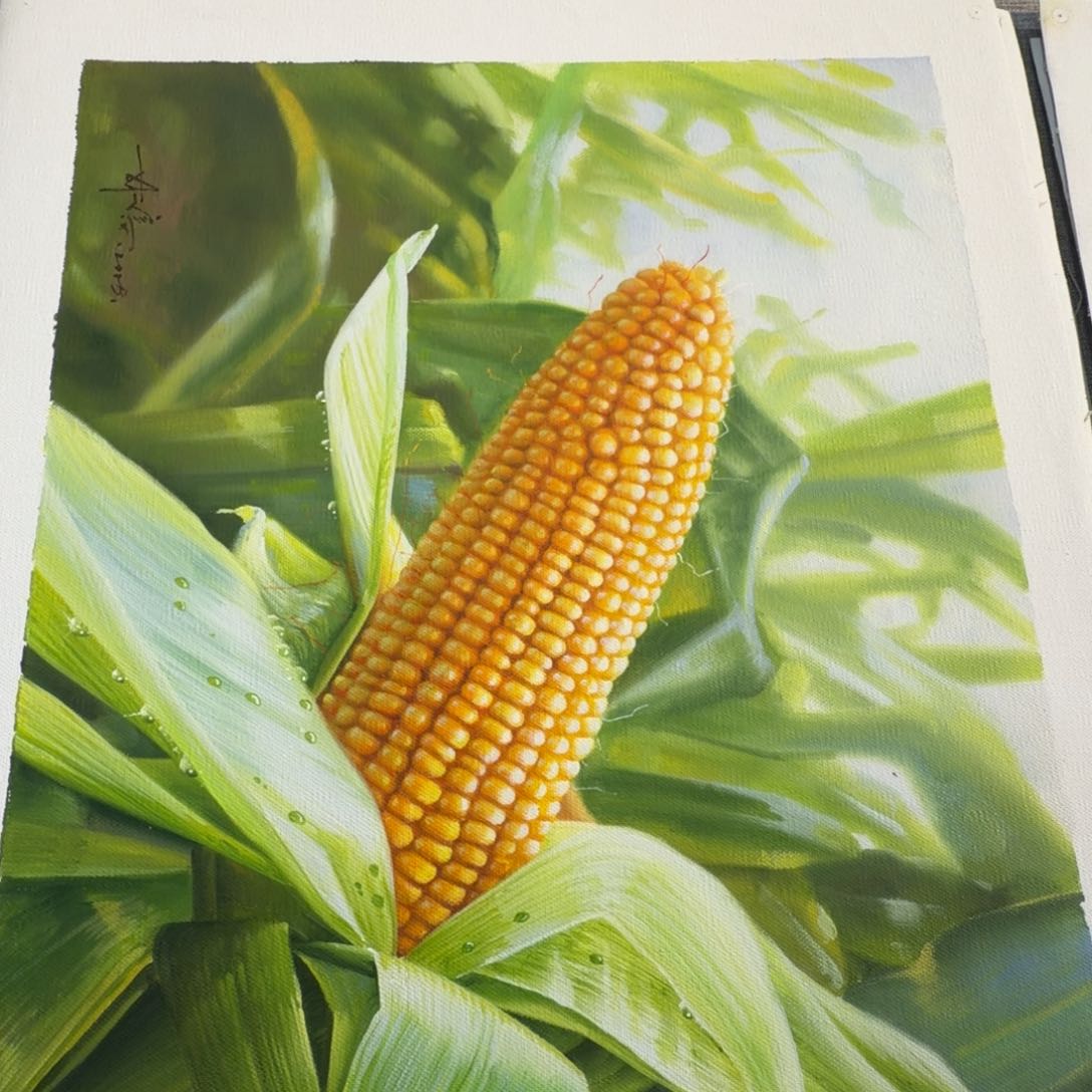 油画加油加油努力加油努力